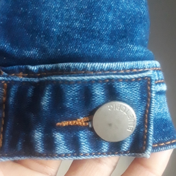 Blue Topic denim jean jacket - Picture 2 of 8